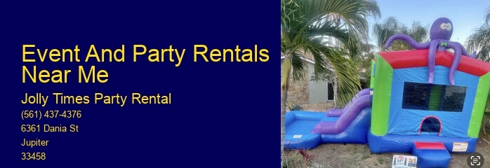 Party Rental Options